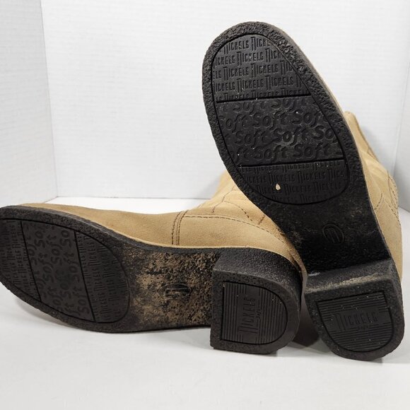 Nickels Boots Soft Fred Tuscan Tan Suede Heeled Boots, Size 7? - Picture 4 of 6
